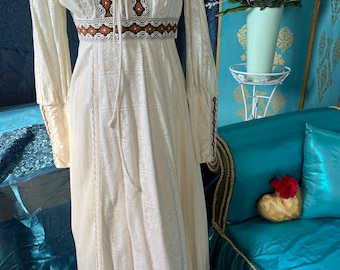 Gunne Sax, 1970 Abito contadino vintage