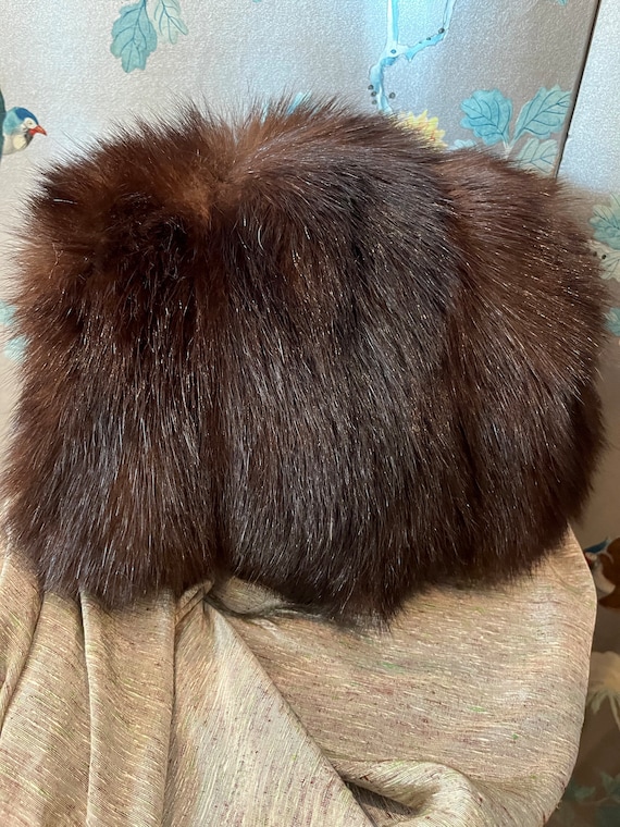 1940, vintage, mink muff