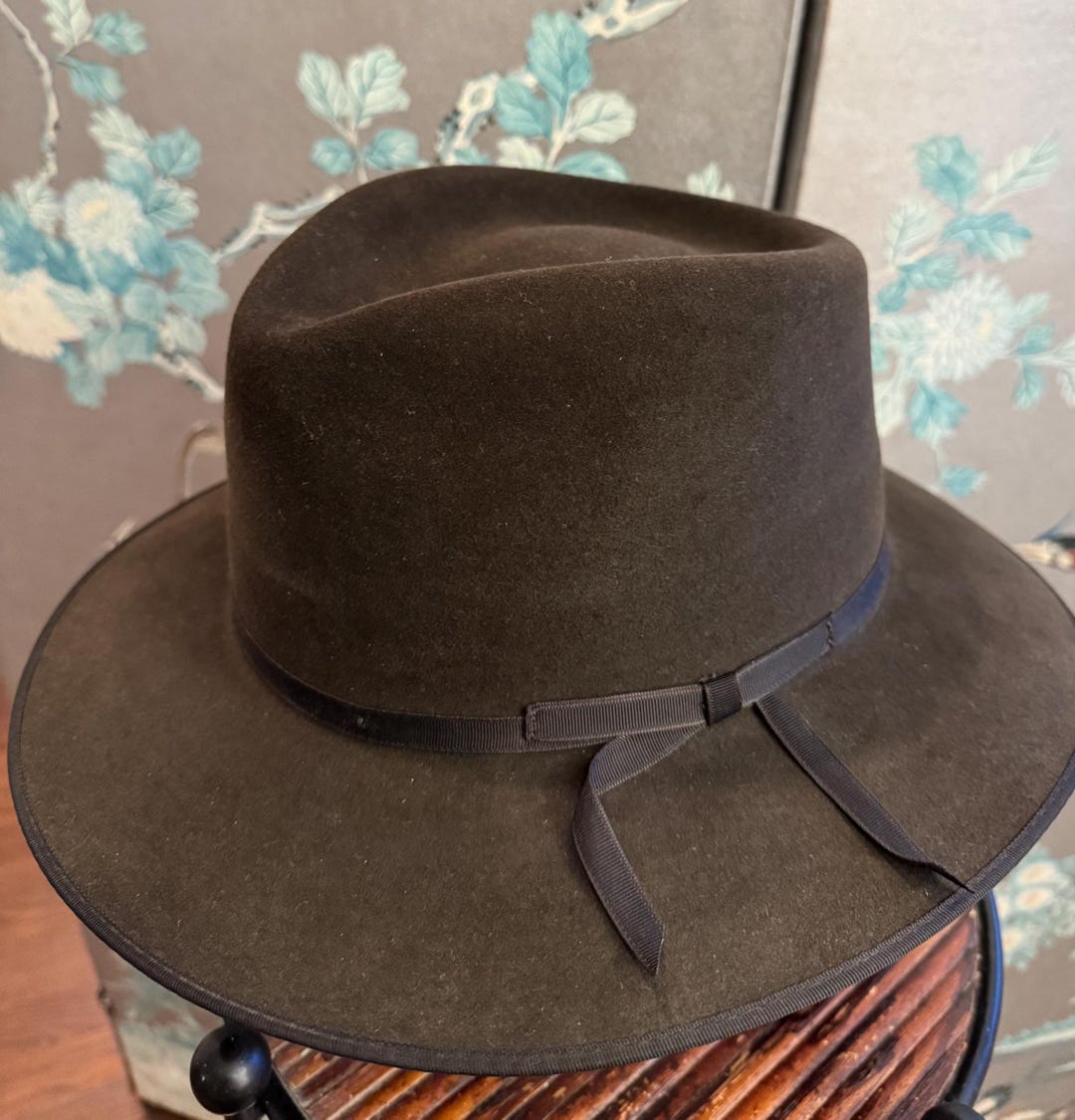New, Stetson Stratoliner, Brown Fur Felt Fedora, Pristine, Classic