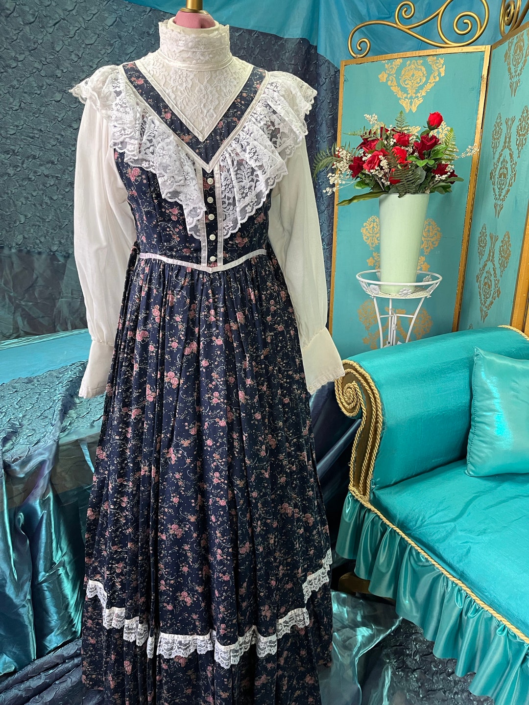 Gunne Sax Dress, Vintage 1970 - Etsy Israel