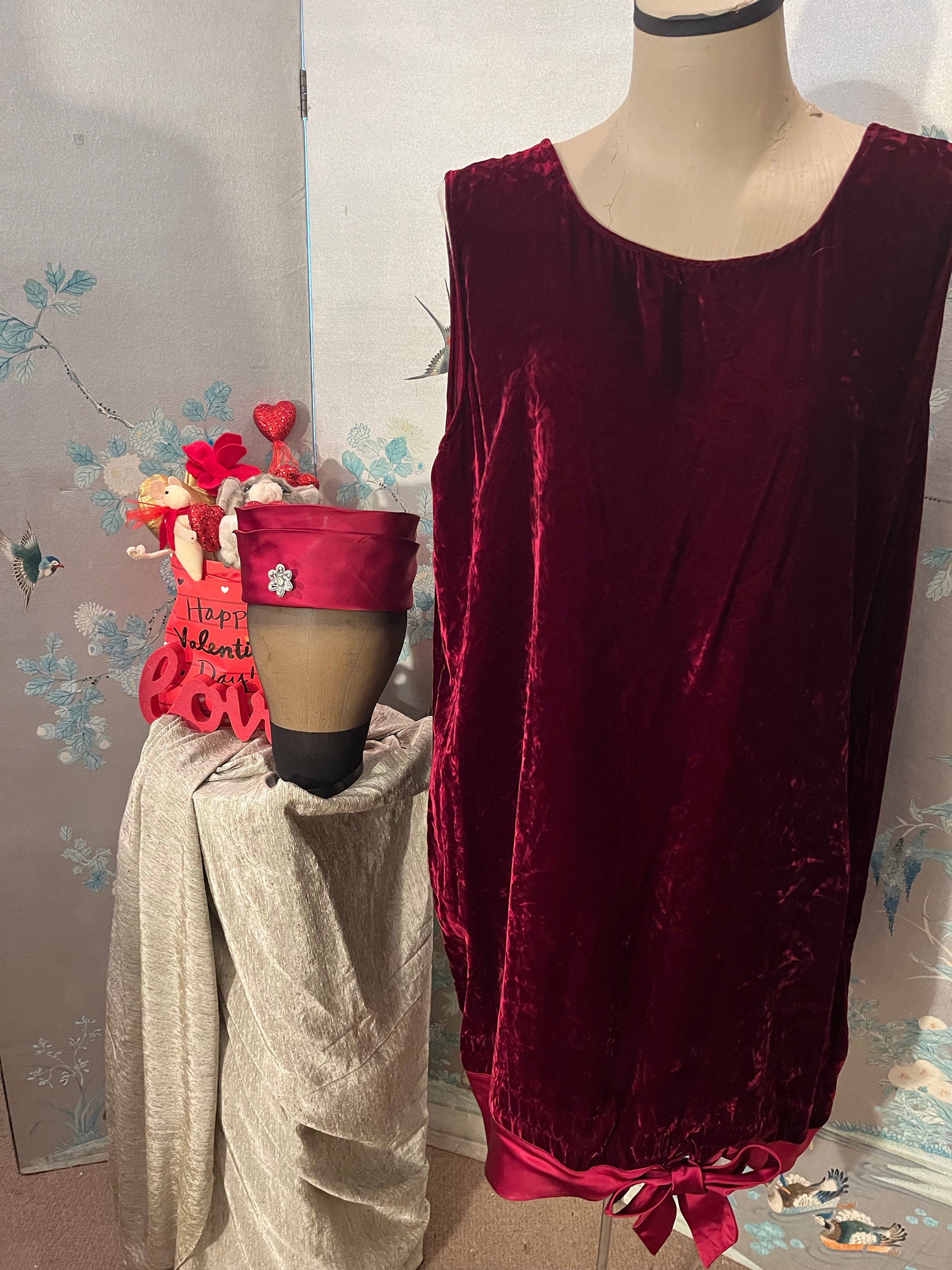 Burgundy Slip Dress Under - Etsy