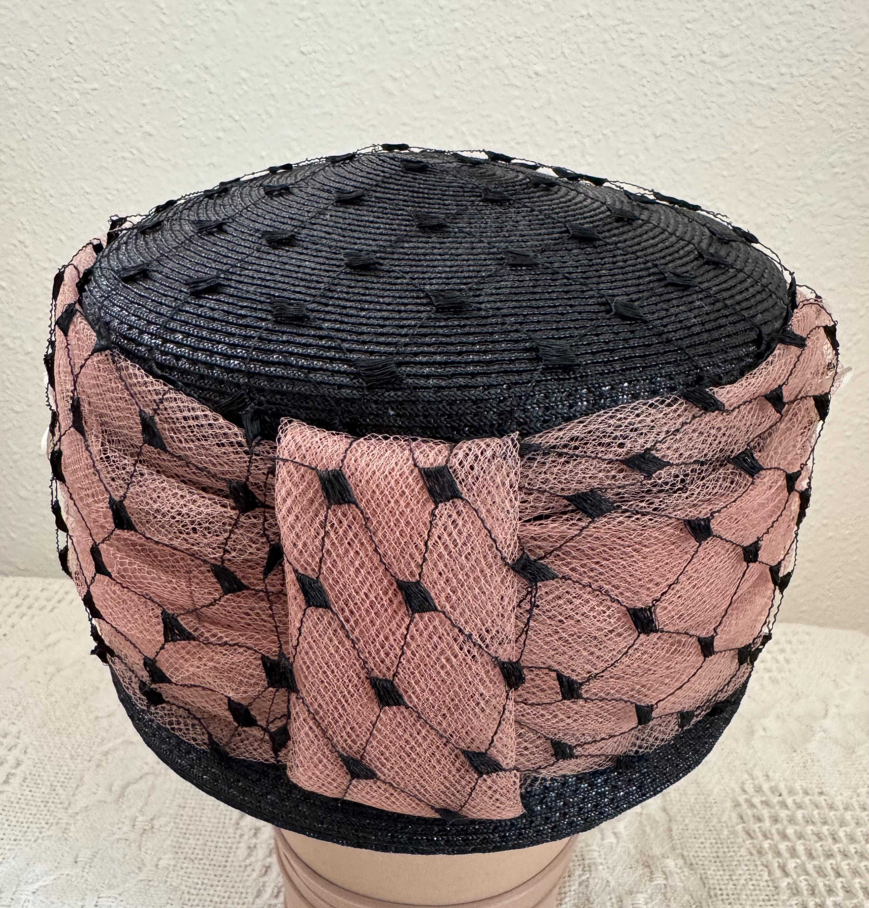 60’s‎ Gene Doris NY bucket Green Hat Gene Doris of New York Black Hat - Etsy main image 4