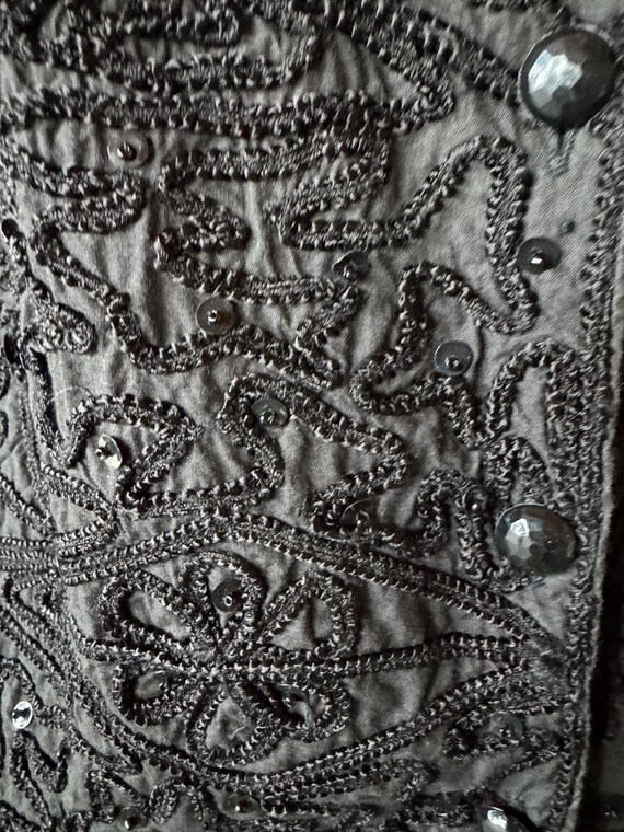 Tux Lady, black tux with crop Jacket and sequined… - image 8