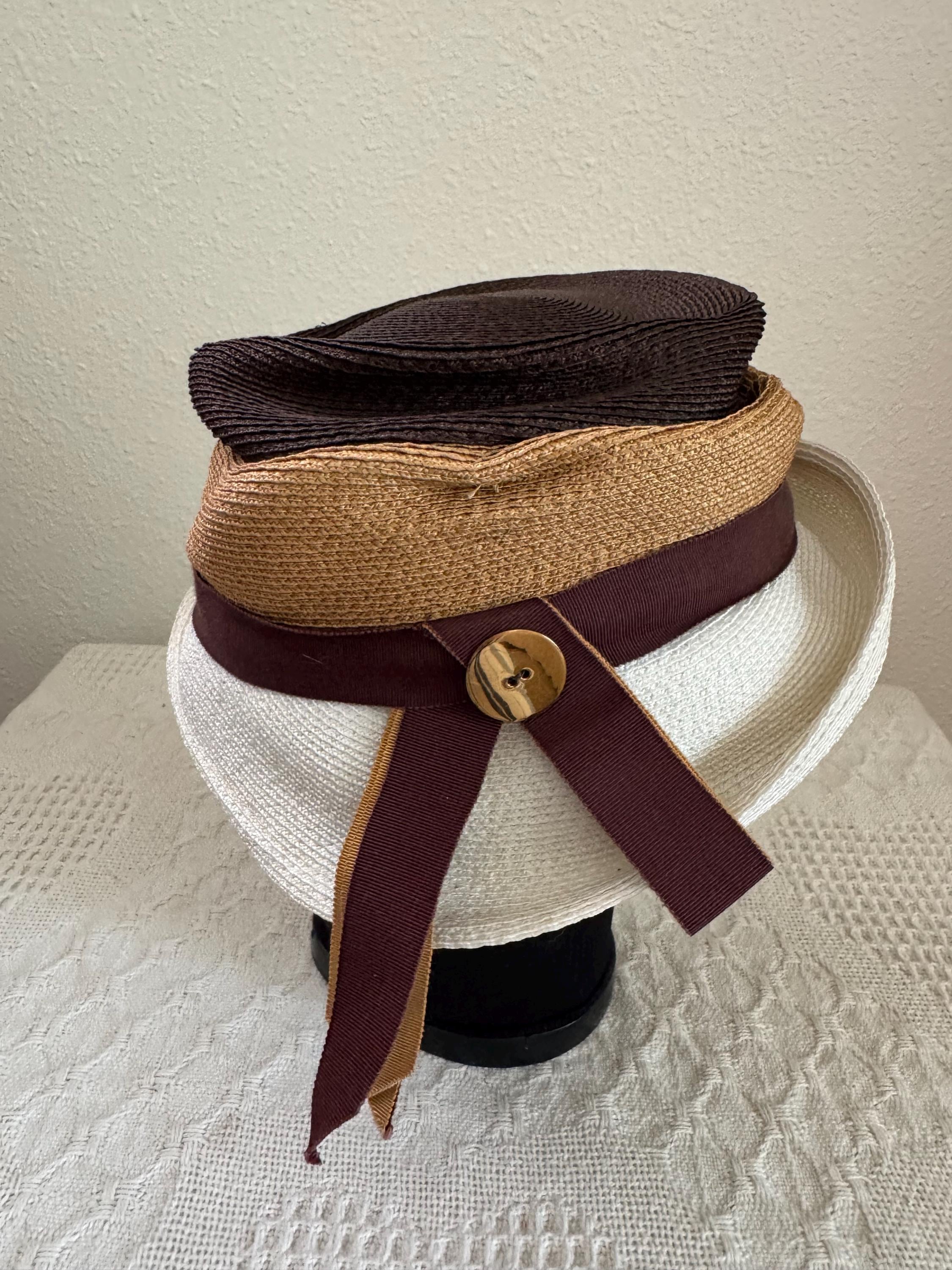 French Room Design Beige Light Brown Sandy Colored Vintage Unisex Hat