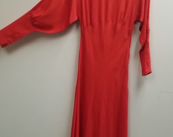 1930's Vintage Crepe Dress