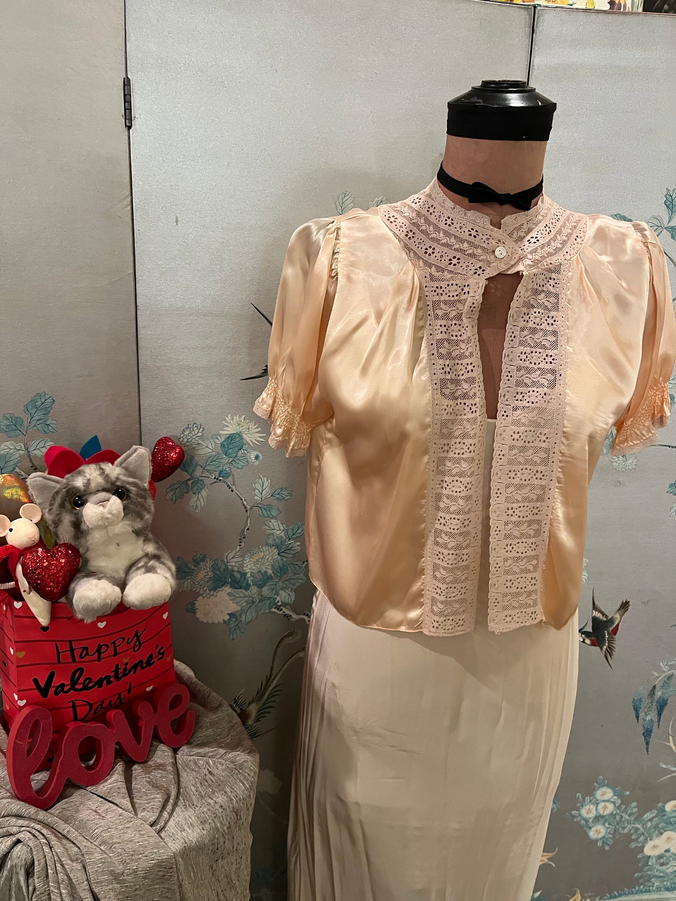 1940年代 vintage bed jacket 1940 Vintage Bed Jacket - Etsy