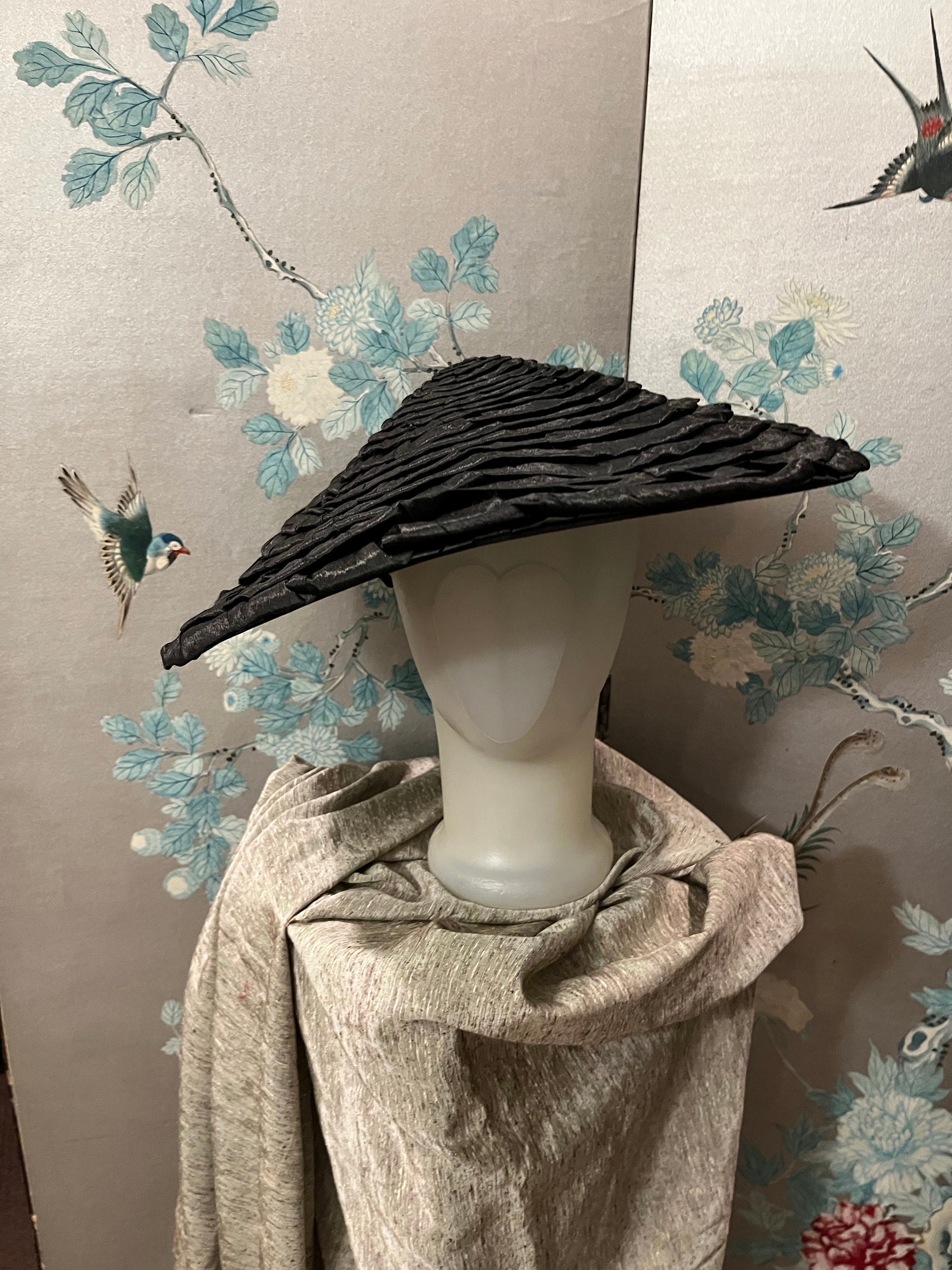 1950's Pagoda Style, (miss Flora of NY) Wonderfully, Wide