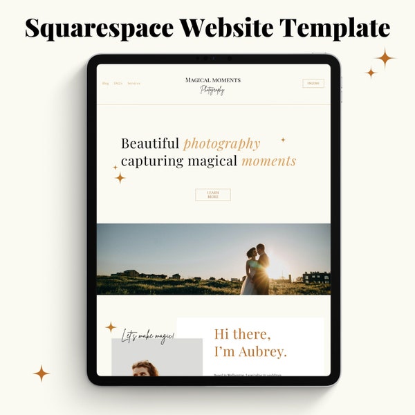 Squarespace Template,  Website Design for Photographers, Squarespace 7.1 Website Template, Photography Squarespace Theme, Blogger Template