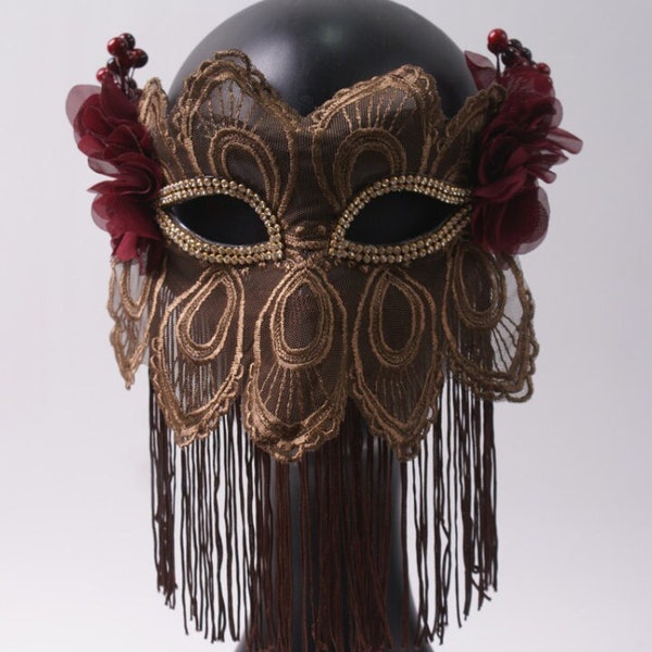 Full face mask,Lace mask,Tassel mask,Masquerade party mask,Beautiful mask,Court ball party,Birthday party mask,Dance mask,carnival masks