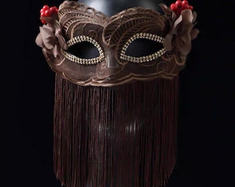 Full face mask,Lace mask,Tassel mask,Masquerade party mask,Beautiful mask,Court ball party,Birthday party mask,Dance mask,carnival masks