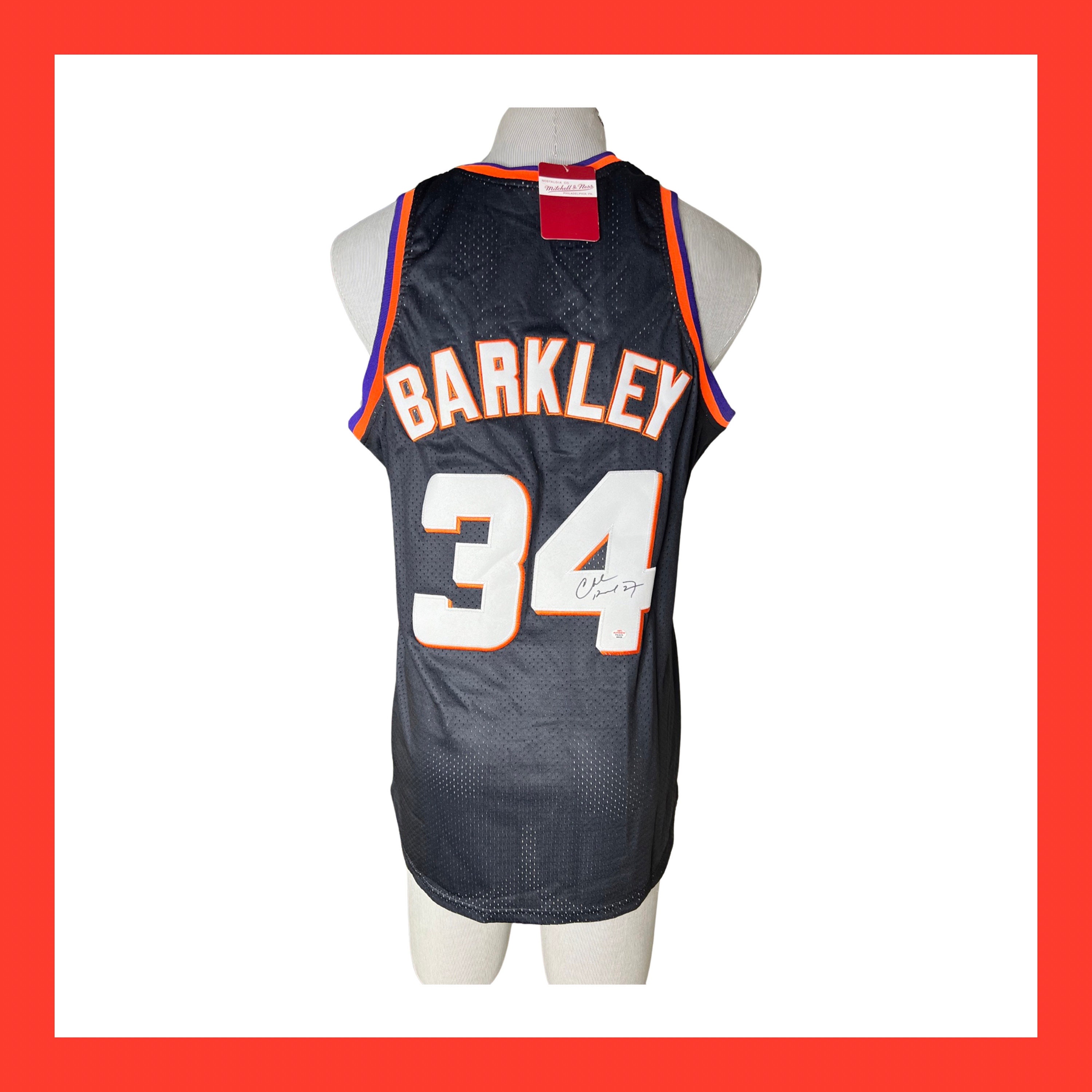 Charles Barkley Signed Autographed Basketball Jersey With PAAS - Etsy