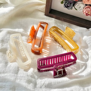 Jelly hair claw, hair claw for thick hair, hair claw, hair accessories, gift for her