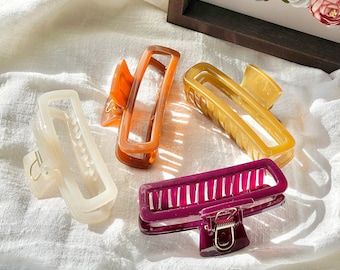 Jelly hair claw, hair claw for thick hair, hair claw, hair accessories, gift for her