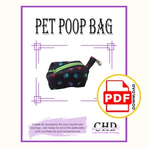 Poop Bag Muster | PDF Schnittmuster für eine Hundeleine Poop Bag