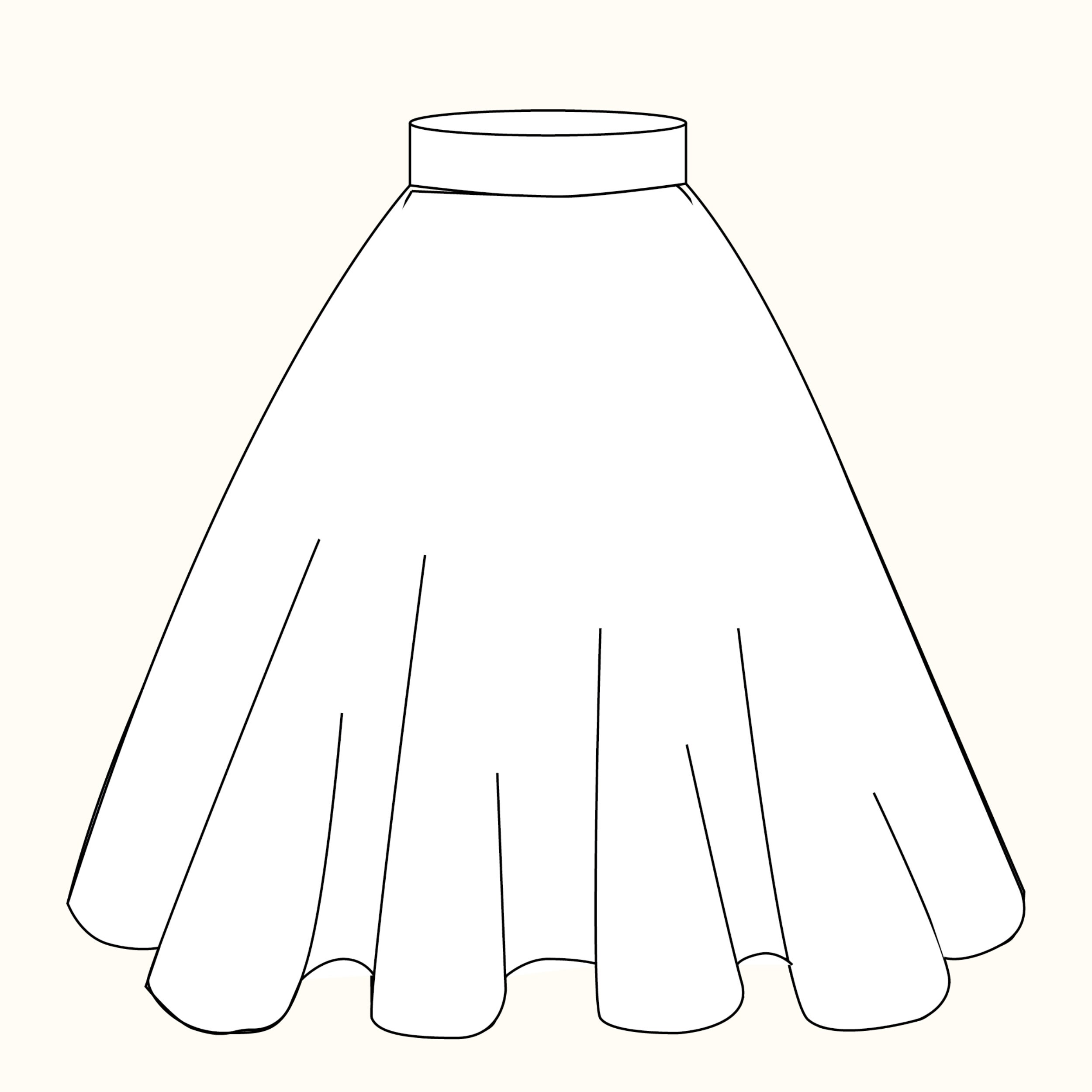 Circle Skirt Sewing Pattern PDF Circle Skirt Sewing Pattern