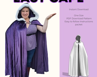 Easy Circle Cape Schnittmuster: Anfängerfreundlich (PDF-Muster)