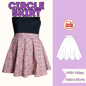 Circle Skirt Sewing Pattern | PDF Circle Skirt Sewing Pattern | Projected Sewing Pattern | Circle Skirt | Easy PDF Sewing Pattern