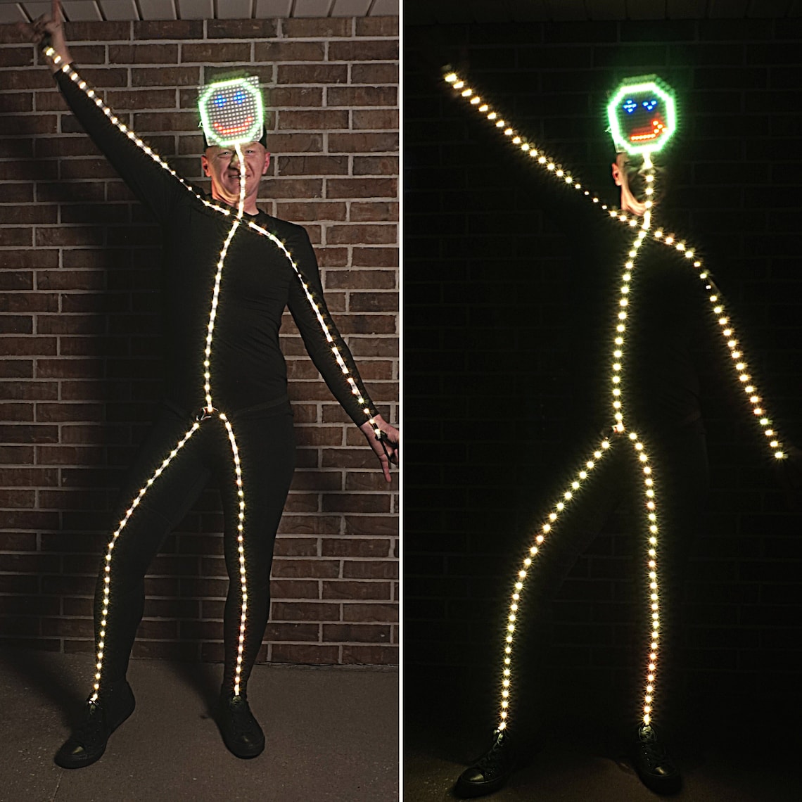 Stick Figure Costume Lightup Stick Figure Costume Halloween Costume