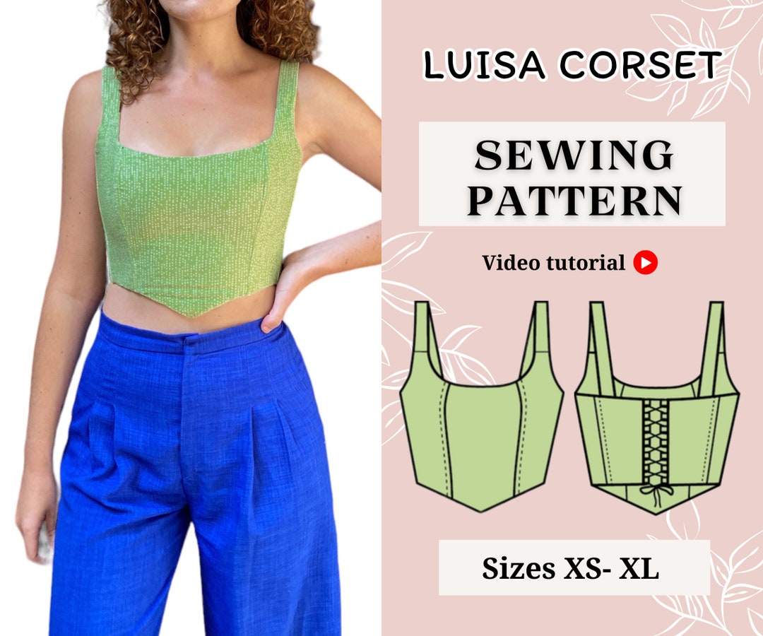 Corset Pattern / Bustier Sewing Pattern / Women Sewing Pattern / Pdf ...
