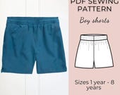 Boy Short Sewing Pattern: Easy Kids Shorts (PDF Pattern)