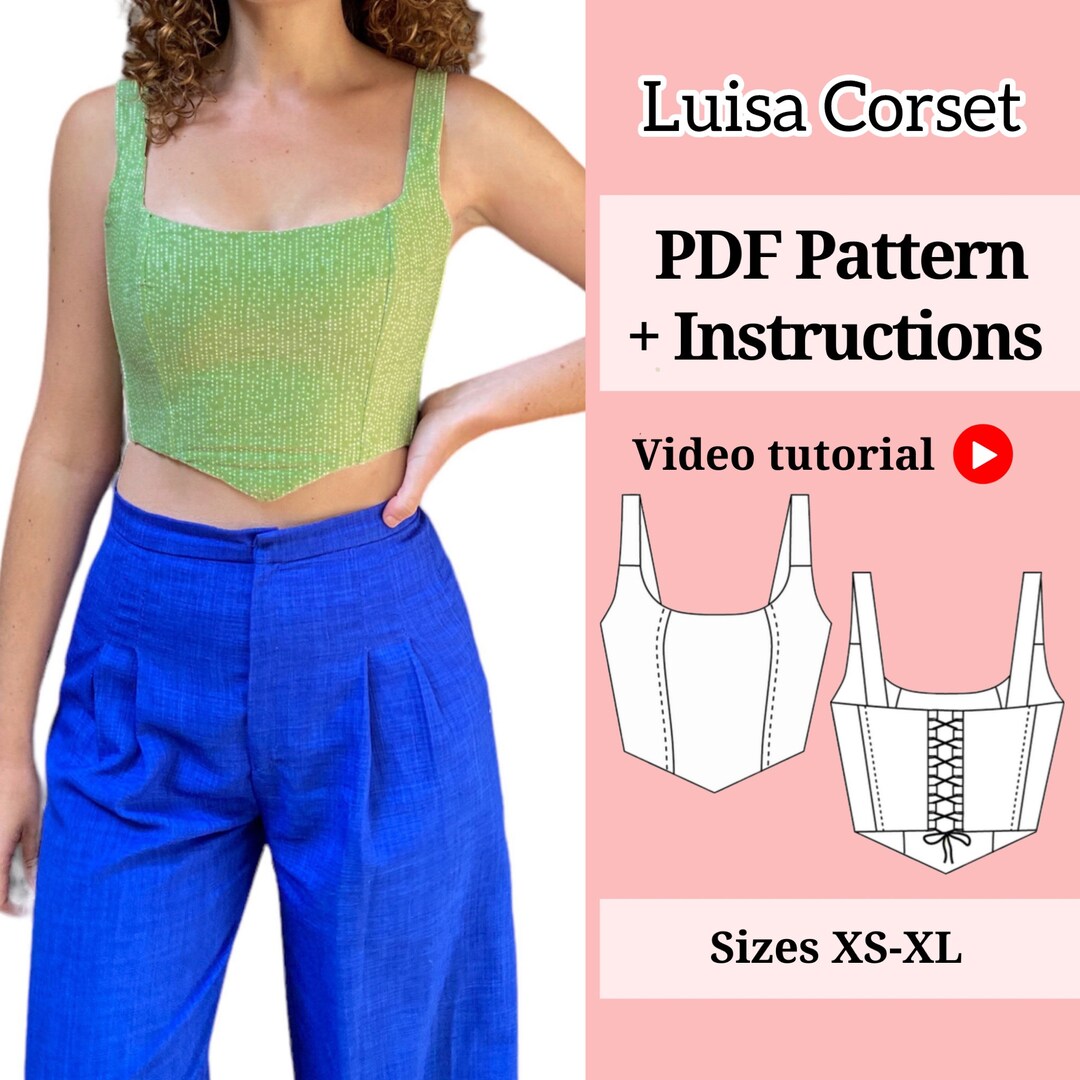 Corset Pattern / Bustier Sewing Pattern / Women Sewing Pattern / Pdf ...