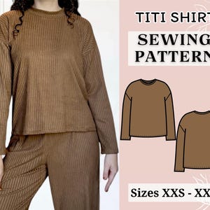 Women top pattern | Pdf sewing pattern | Shirt pattern | Top sewing pattern | Shirt sewing pattern