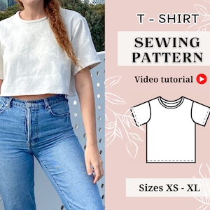 Patrón de costura de blusa de mujer // Patrón de costura en PDF // Patrón de costura de top // Patrón de costura instantánea // Patrón de costura de camisa // Patrón de top en PDF