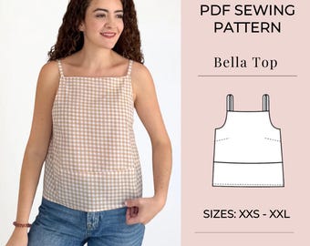 Women top pattern | Pdf sewing pattern | Puffed Sleeve Peplum tie Top pattern | Tie top pattern | Top sewing pattern | Shirt sewing pattern