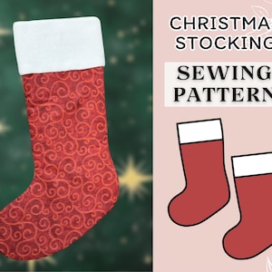 Christmas Stocking Pattern | Pdf sewing pattern | Holiday decoration | Christmas  Pattern | Diy Christmas | Holiday  Christmas