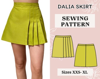 Patrón PDF de Falda / Patrones digitales / Patrón de Falda / Patrón de costura / Patrón de costura pdf / Mini Falda / Tutorial de costura