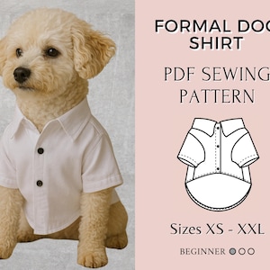 Dog shirt sewing pattern | Pdf sewing pattern | Dog pattern | Dog Sewing Pattern | Pattern for pet | Shirt sewing pattern