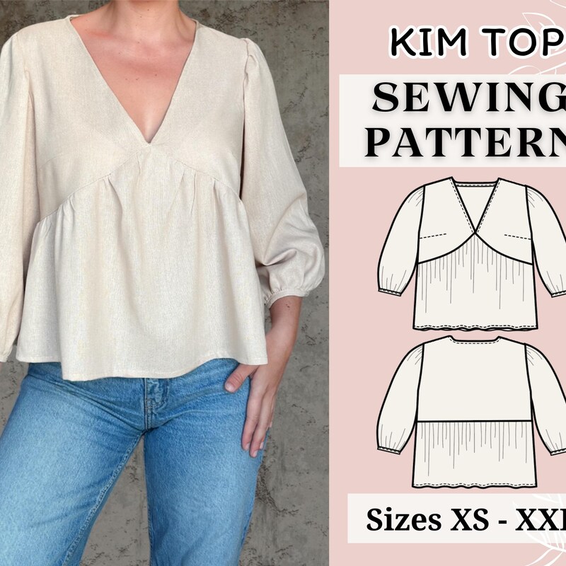 Womens Top Pattern - Etsy