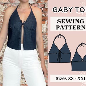Women top pattern | Pdf sewing pattern | tie Top pattern | Tie top pattern | Top sewing pattern | Shirt sewing pattern | summer top pattern
