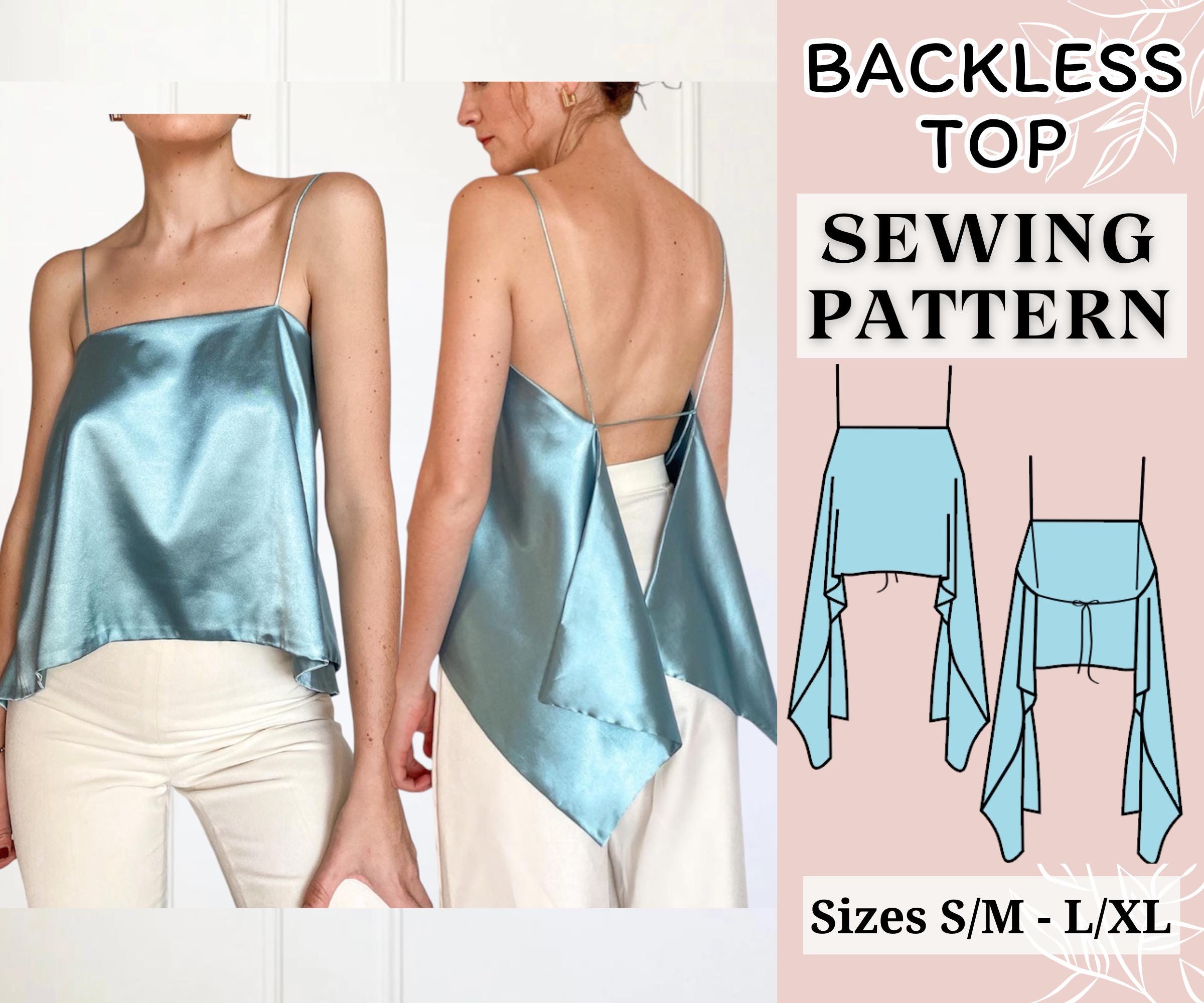 Women Top Pattern | Pdf Sewing Pattern | Crop Top Pattern | Tie Top ...