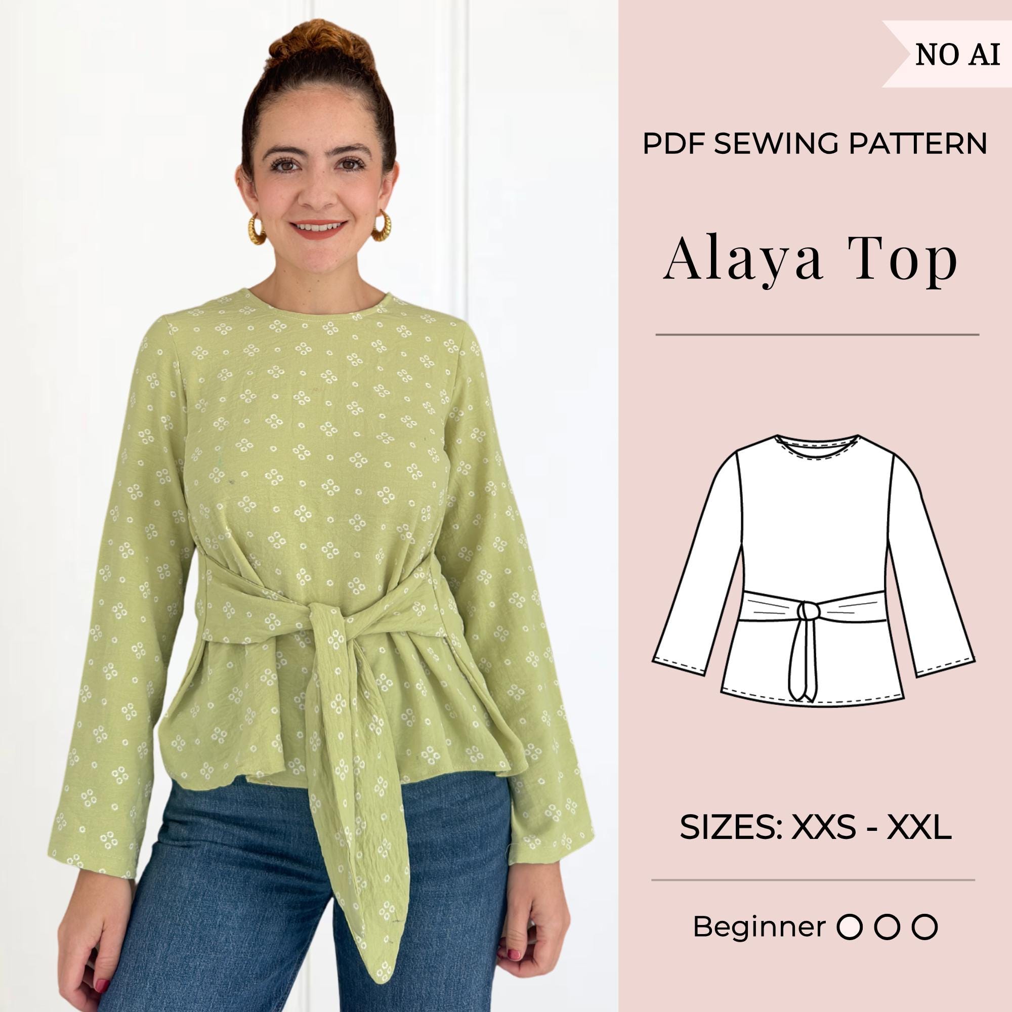 Women Top Pattern | Pdf Sewing Pattern | Easy Sewing Pattern | Top ...