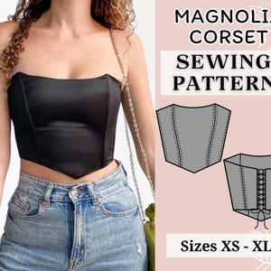 Corset sewing pattern | Bustier sewing pattern | Pdf sewing pattern | Women sewing pattern | Sewing pattern | Digital pattern
