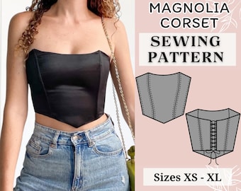 Corset sewing pattern | Bustier sewing pattern | Pdf sewing pattern | Women sewing pattern | Sewing pattern | Digital pattern