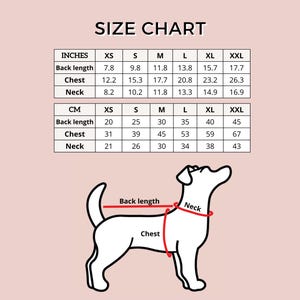 Modello di cucito per maglietta per cani / Modello di cucito in PDF / Modello per cani / Modello di cucito per cani / Modello per animali domestici / Modello di cucito per maglietta immagine 3