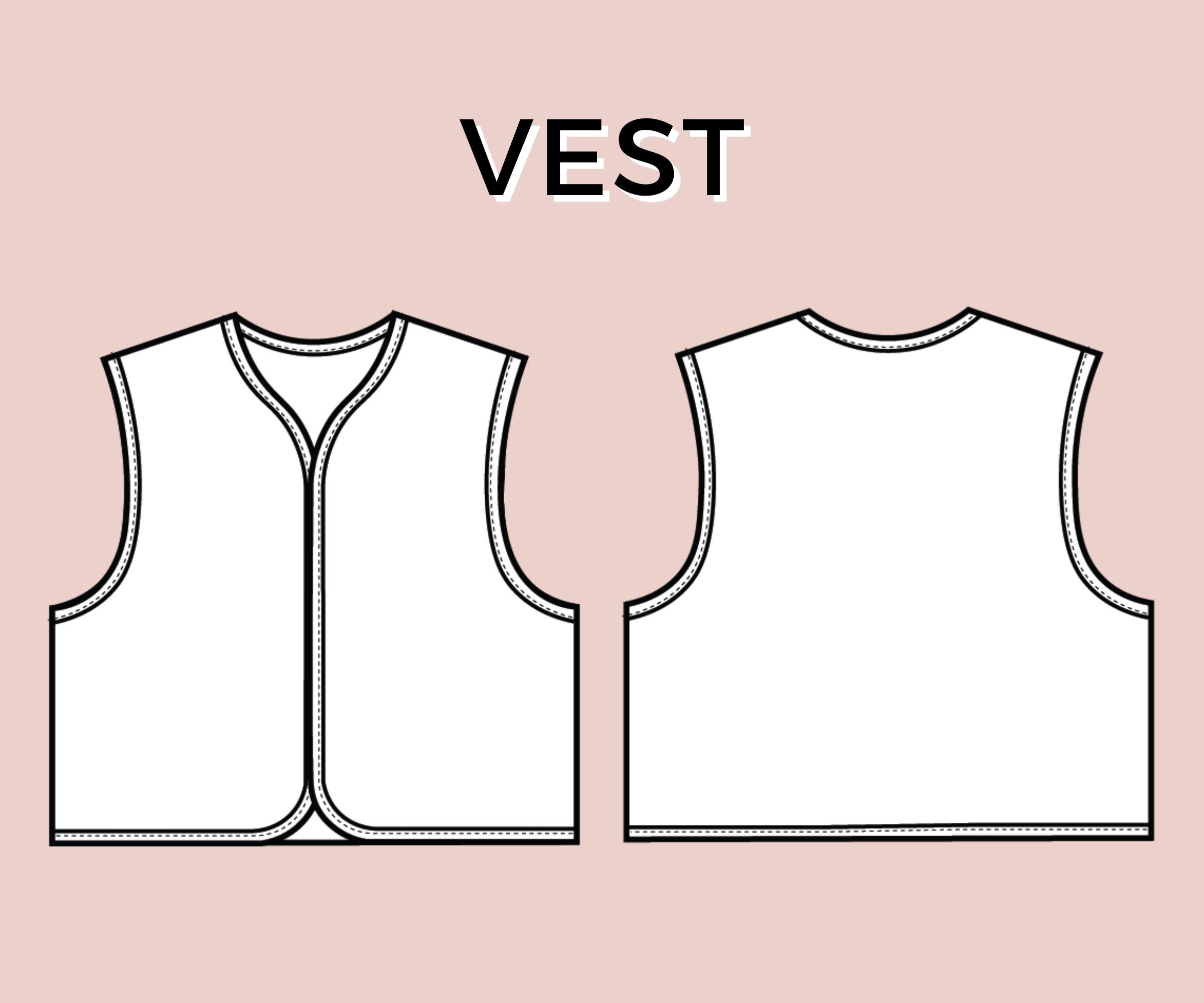 Vest PDF Sewing Pattern | Pdf Sewing Pattern | | Tie Top Pattern | Top ...
