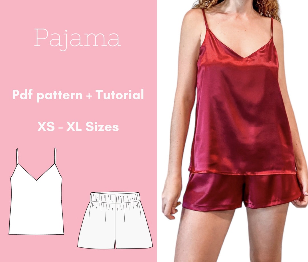 PDF Sewing Pattern // Pj Sewing Pattern // Pajama Pattern Etsy