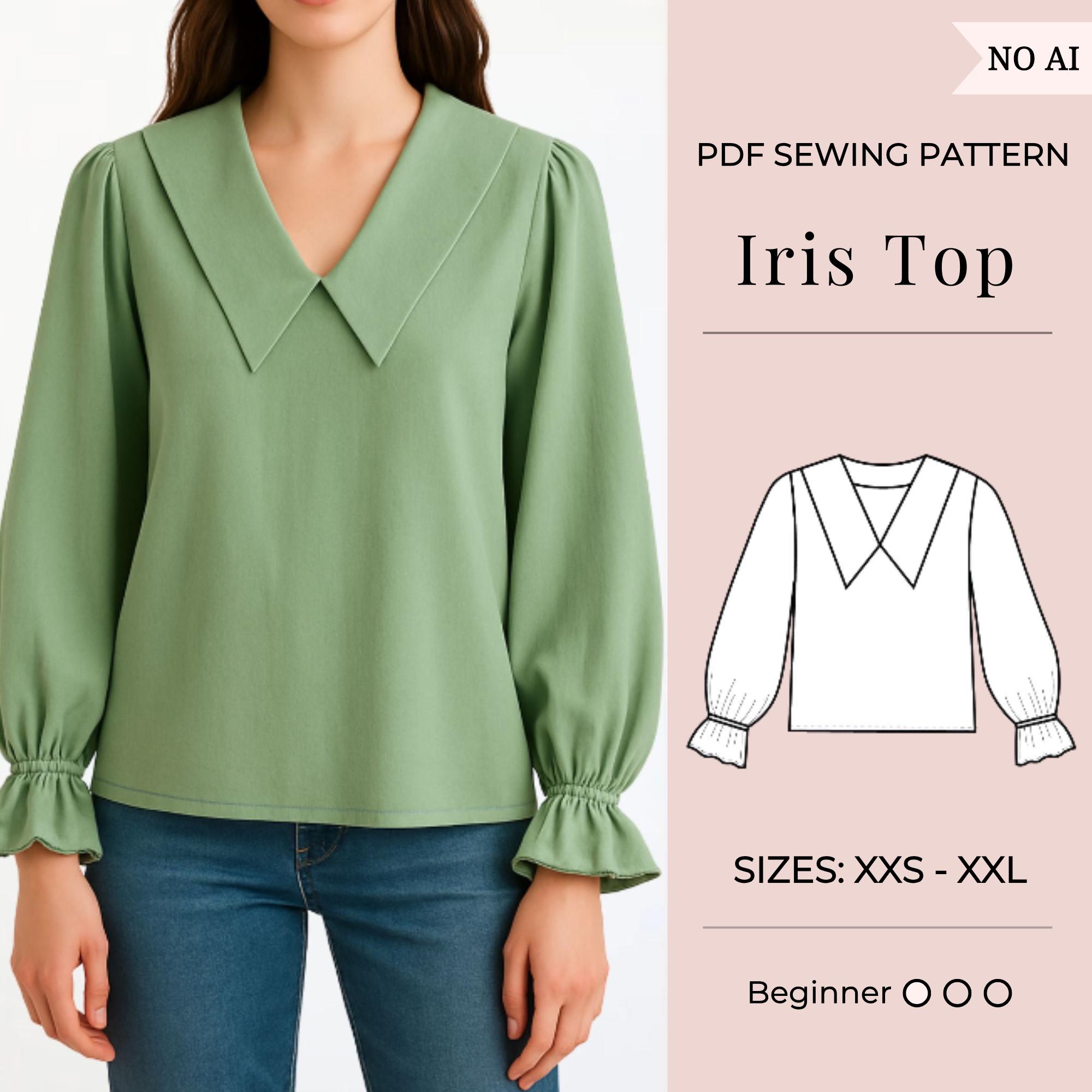Shirt Sewing Pattern / Top Sewing Pattern / Women Top Pattern / Pdf ...