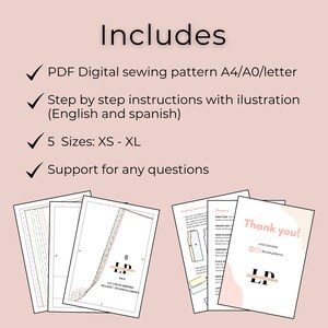 Jumpsuit pattern | Overalls pattern | Women Sewing pattern | Dungaree Pant Loose Trouser | Jumpsuit Pdf pattern | PDF sewing pattern image 2
