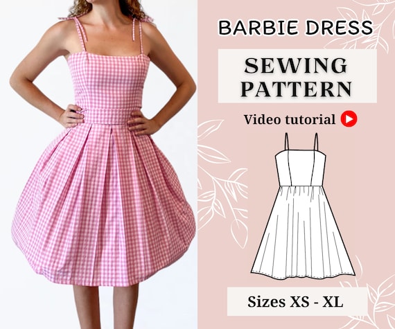 Dress Sewing Pattern ||barbie Dress || Pdf Sewing Pattern || Dress Pdf  Pattern || Sizes XS-XL || A4 || Milkmaid Dress || Cottagecore Dress - Etsy