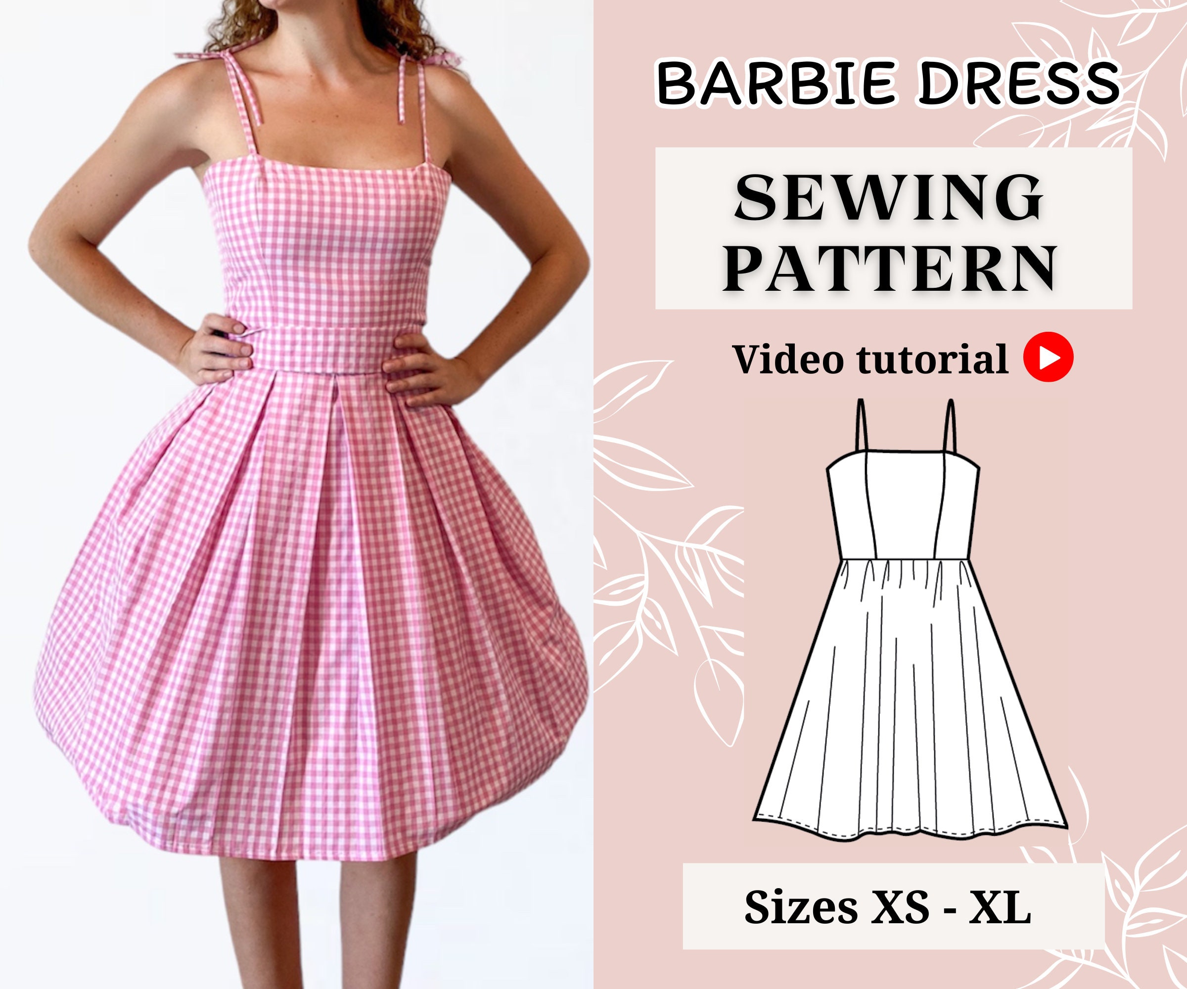 Gingham Barbie Dress - Etsy