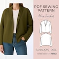 Jacket pattern | Pdf sewing pattern | Coat Sewing Pattern | Reversible jacket | women sewing pattern | Quilted jacket | Cardigan pattern product logo