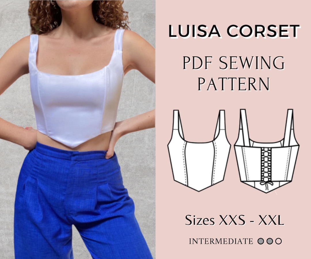Corset Pattern / Bustier Sewing Pattern / Women Sewing Pattern / Pdf ...