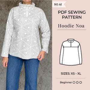 Schnittmuster für Hoodie | Schnittmuster für Jacke | Schnittmuster für Mantel | PDF-Schnittmuster |