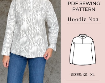 Hoodie  Sewing Pattern | Jacket pattern | Coat sewing pattern | PDF Sewing pattern |