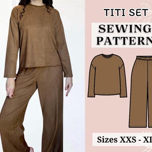 Pdf sewing pattern | Shirt pattern | pants sewing pattern | Top sewing pattern | Shirt sewing pattern Women top pattern |