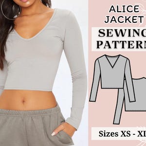 Women top pattern | Pdf sewing pattern |  Top pattern | Tie top pattern | Top sewing pattern | Shirt sewing pattern